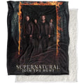 Blanket Touch Fire Blanket, Silky Super LOGOVISION Supernatural Sherpa Soft Frame Throw Back 50*60inch,