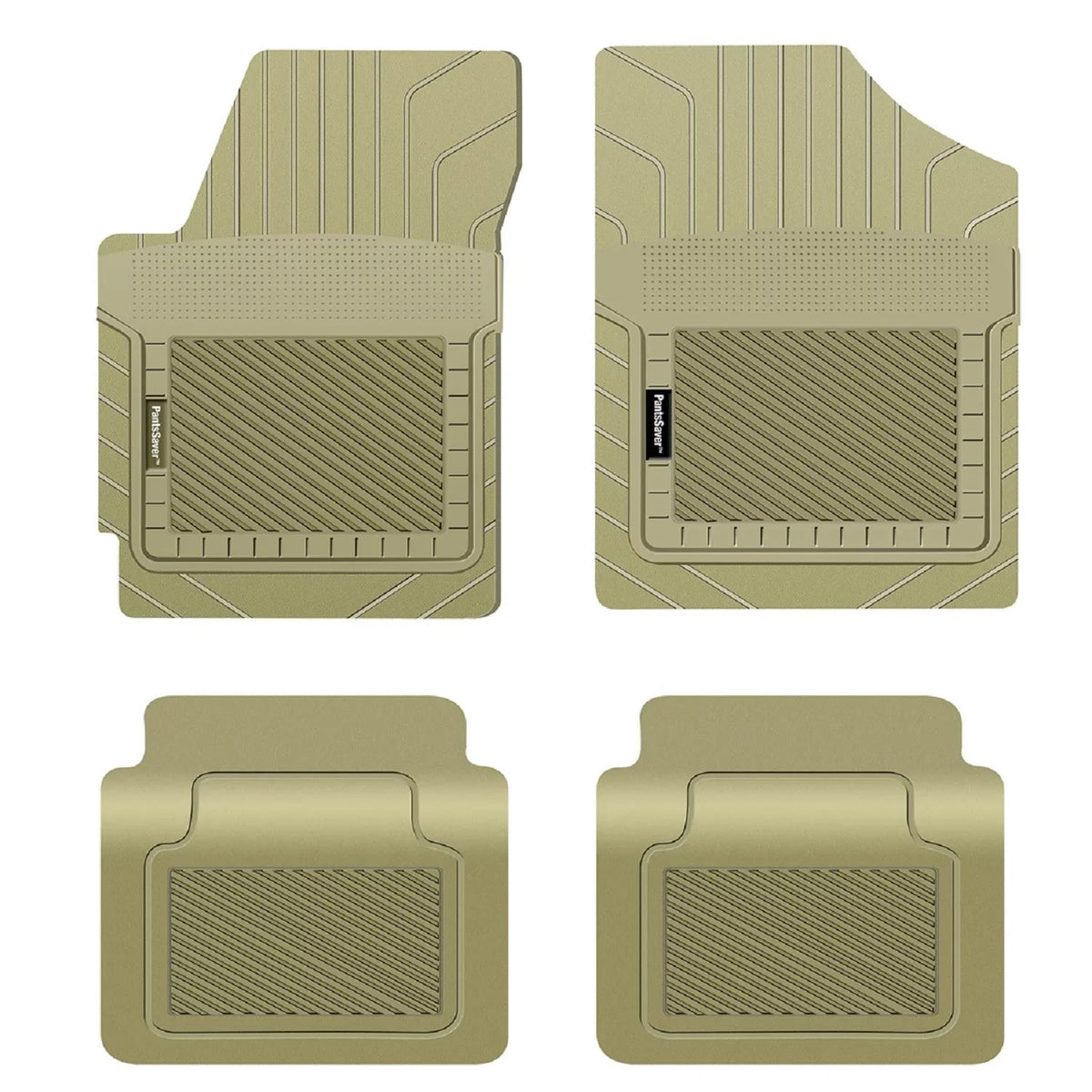 Set PantsSaver All Genesis Weather for Piece Fit Floor Custom Mats (Beige) -4 2022-2023 GV80 Protection