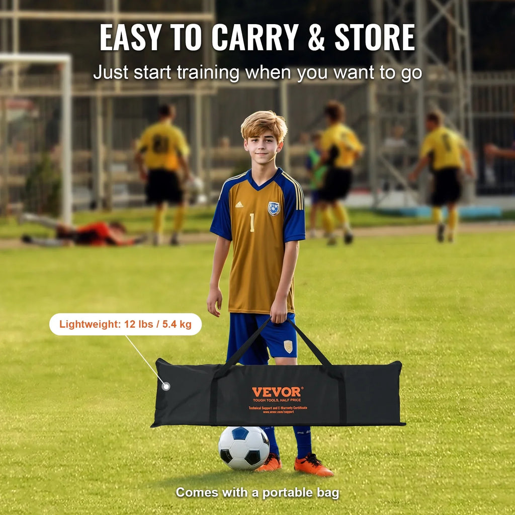 Trainer Net Soccer BENTISM Rebounder 2-IN-1 71"x40" Portable Portable Soccer Bag