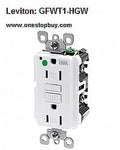 GFCI Leviton SLIM 15A HG WR GFWT1-HGW TR