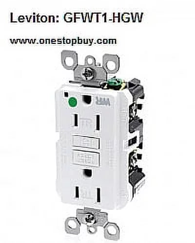 GFCI Leviton SLIM 15A HG WR GFWT1-HGW TR
