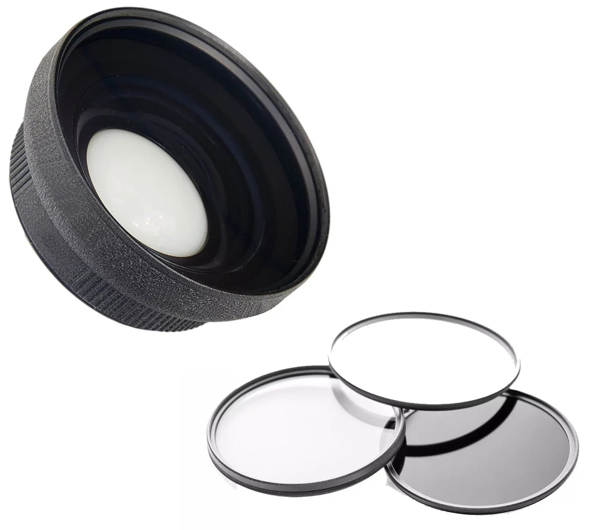 Filter VIXIA 0.44X Super HF High Canon Wide Set 3 Angle Lens R800 Macro w/ Piece Lens Definition +