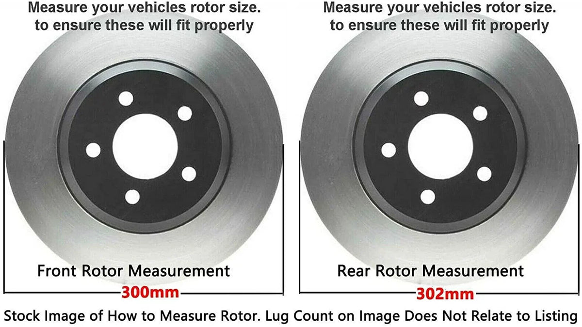 2014 Rotors Ford Pads Brake 2015 MKZ Detroit Ceramic 2016 2013-2016 Lincoln Brake Disc Front for 2013-2019 - Axle Brake 11.81" Fusion Replacement Rear : and 11.89" Rotor and Kit
