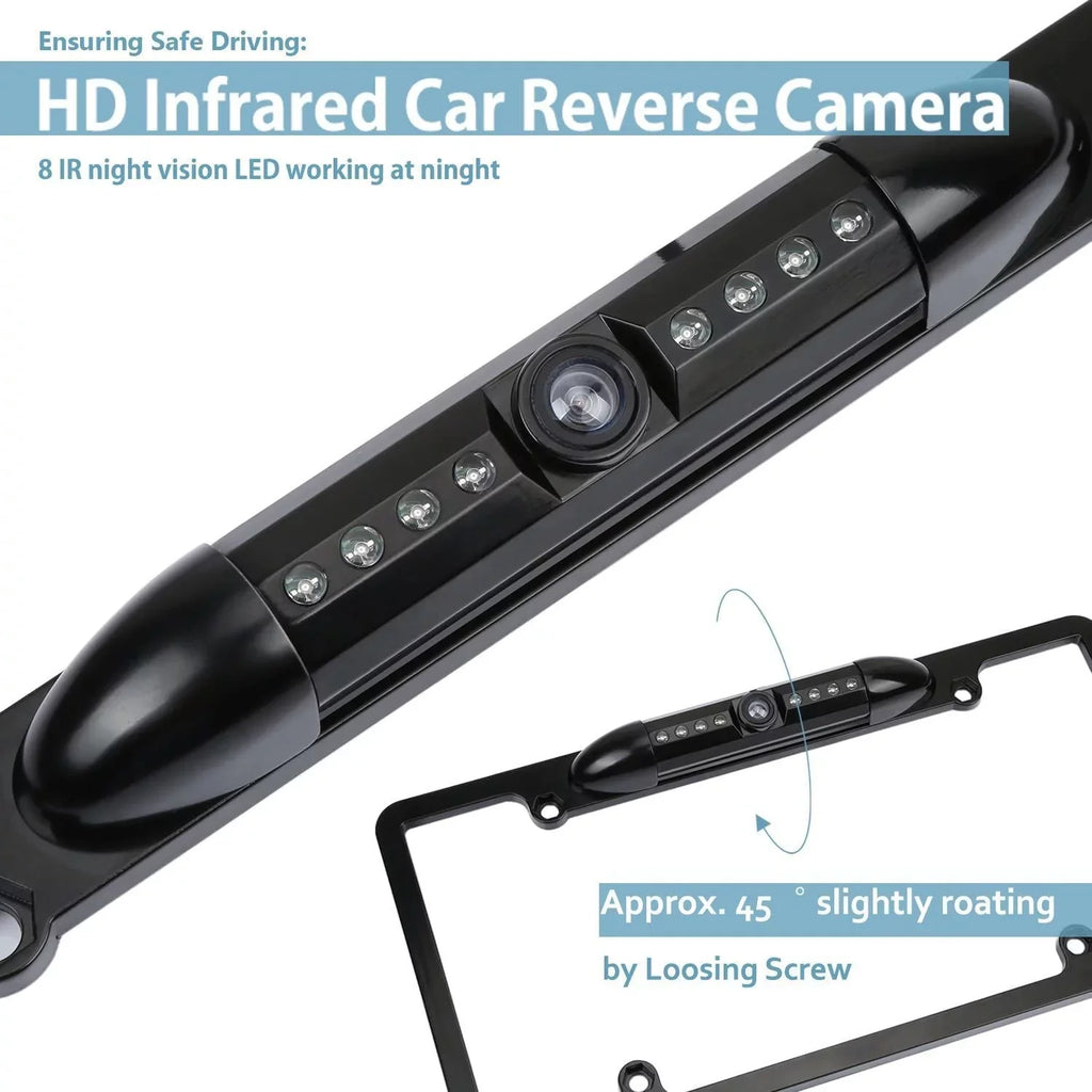 AVH-120BT Plate CAM108 HD Waterproof Pioneer DMH-100BT Vision Camera AVH-210EX Night Angle with Backup DMH-WT8600NEX View AVH-2550NEX Radio Compatible DMH1770NEX License Car DMH-160BT Rear 170°