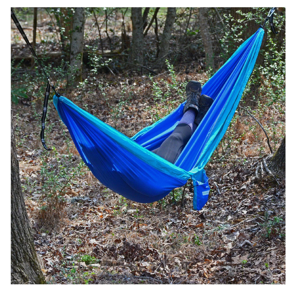 The Polyester Camping Hammock Traveler 118" Blue Collection Hamptons
