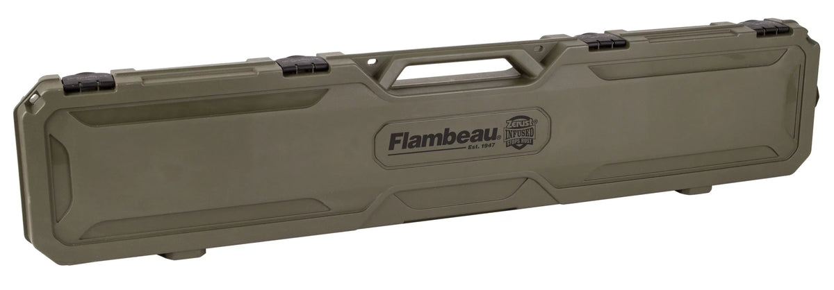 Zerust Plastic, Outdoors, Green, Long Gun Flambeau 6464FZ Case, inches Infused 50.5