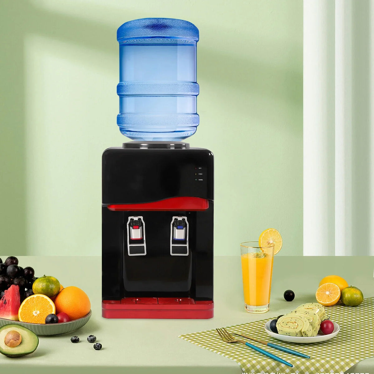 5 Cooler Dispenser Hot Gallon Drinking Water Desktop Cooling Machine &Cold Water