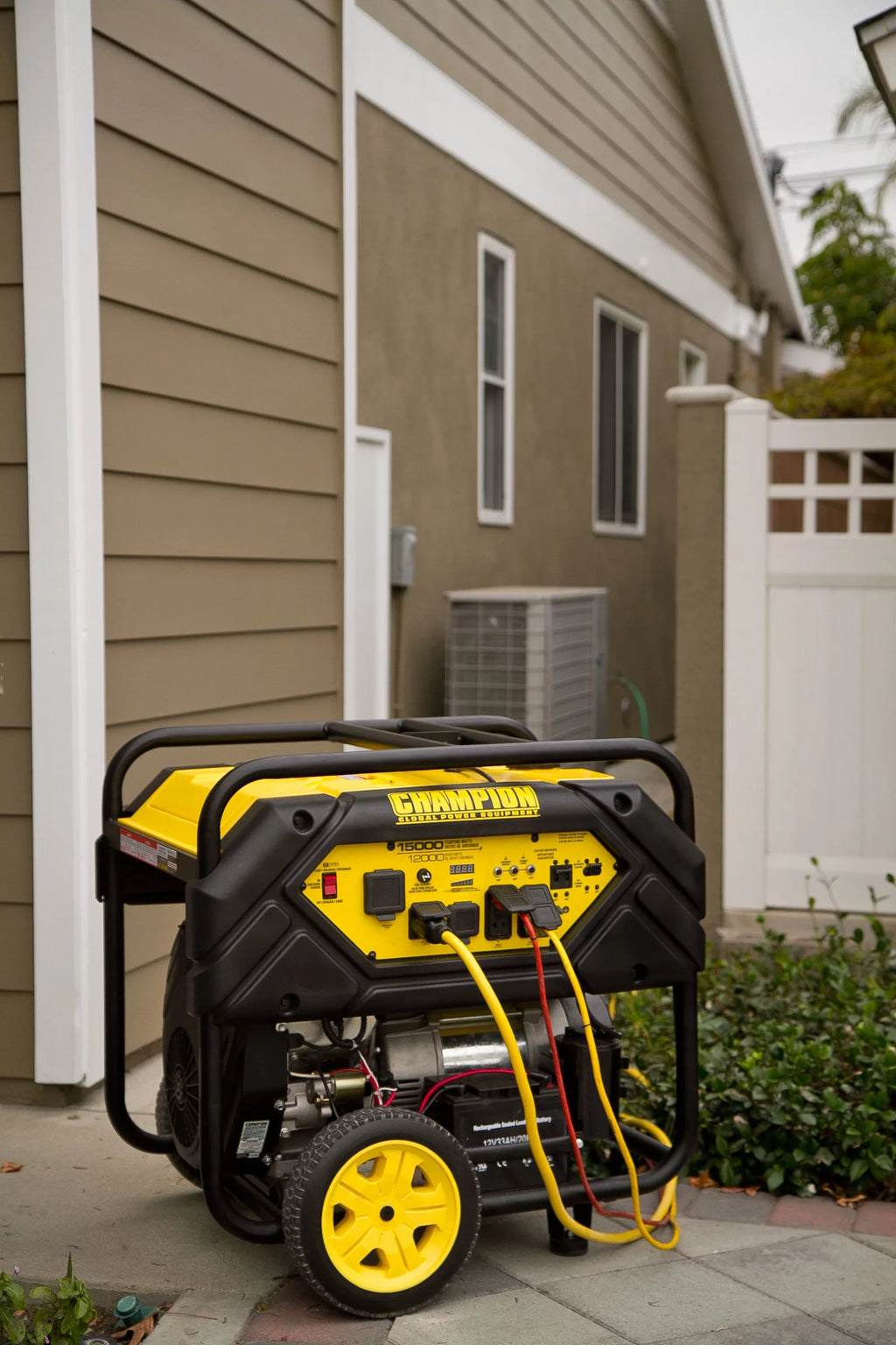 Portable and Generator Start Champion Electric Hook Power Equipment Lift with Watts 15,000/12,000