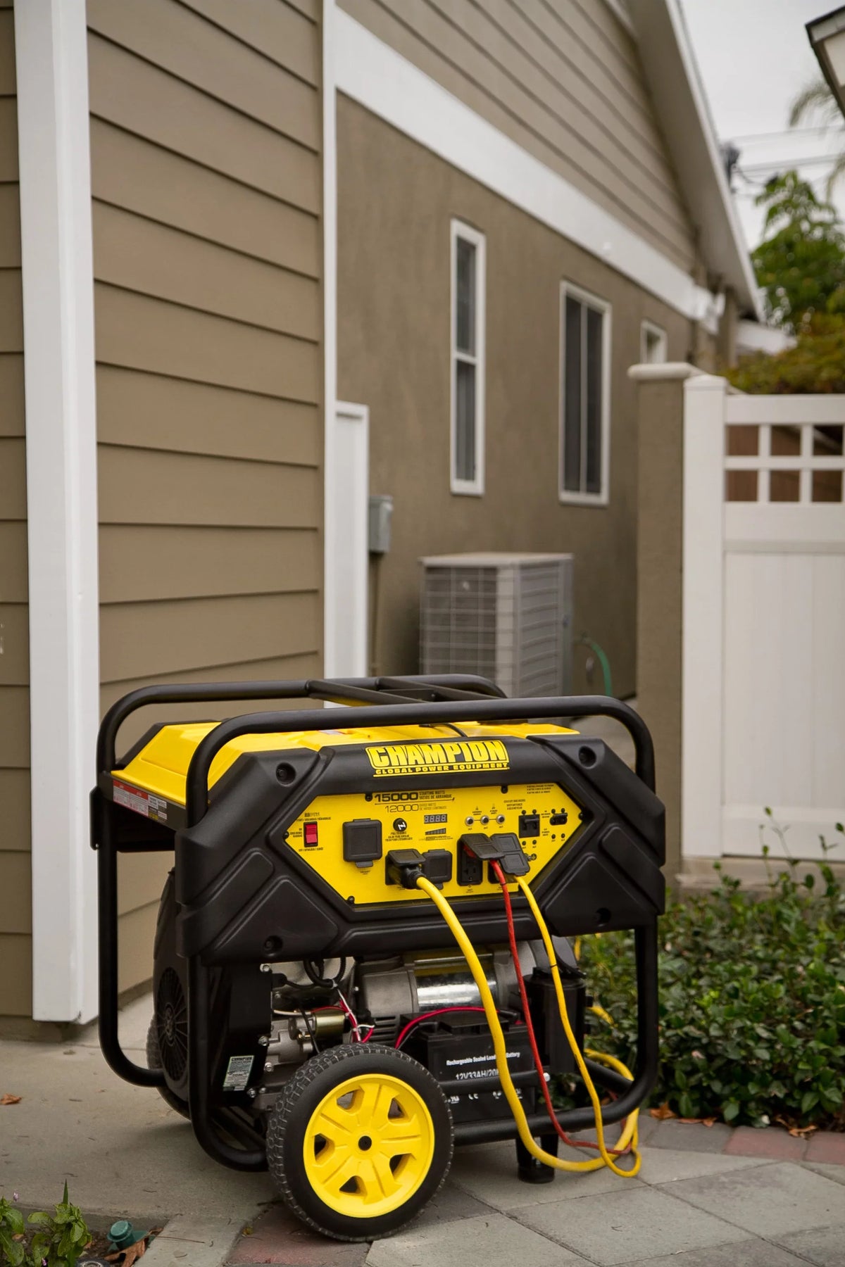 Portable and Generator Start Champion Electric Hook Power Equipment Lift with Watts 15,000/12,000