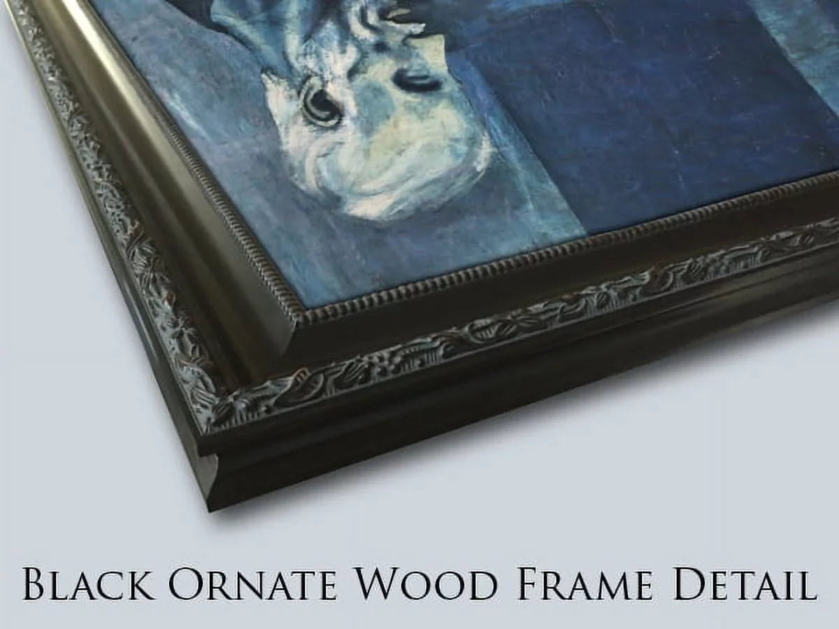 Clouds' 24x20 Black 2x Art David Friedrich 'Mountain Framed Matted Print Drifting Ornate Peak with Caspar