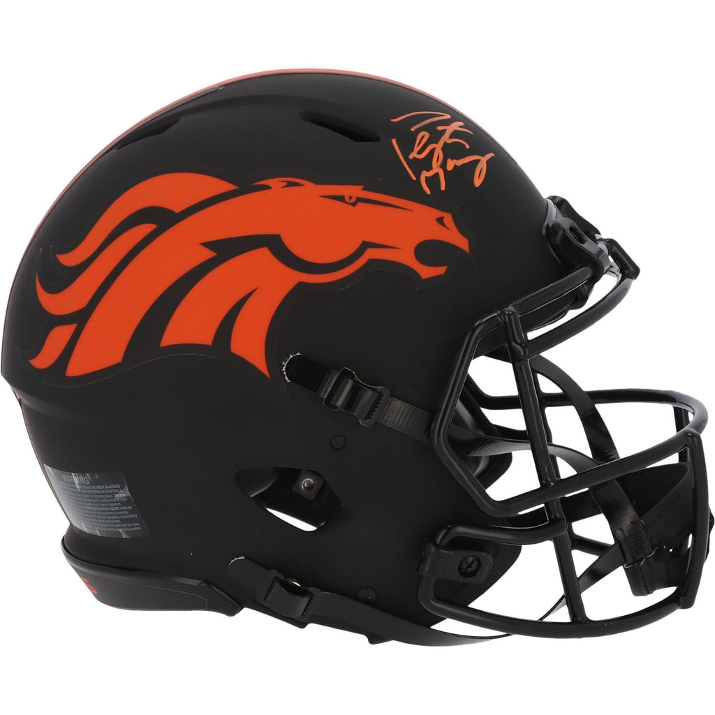 Authentic Speed Peyton Broncos Manning Helmet Eclipse Autographed Alternate Denver Riddell