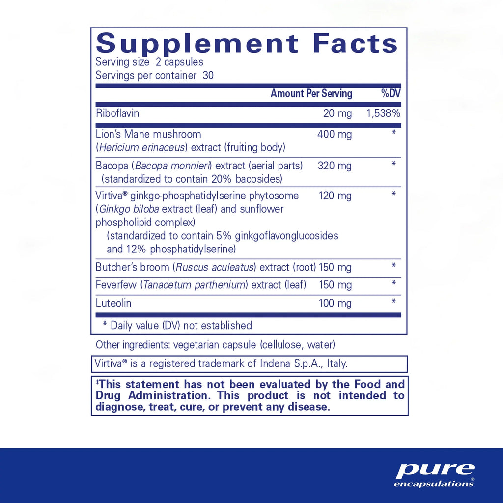Encapsulations Memory | Reset Brain Concentration, 60 Supports Fog Brain Pure with | Capsules* Clarity, and Associated