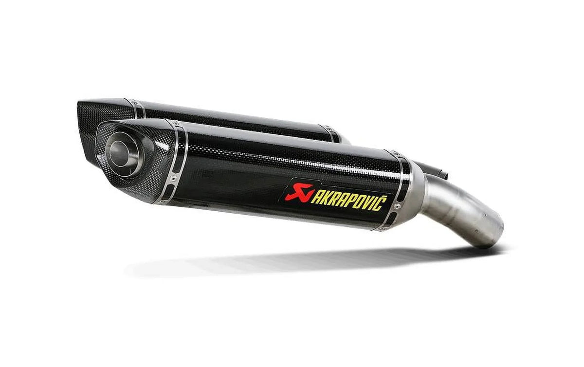 '- Slip-On Exhaust S-D10SO3-ZC Mufflers Fiber Carbon Dual Akrapovic Line