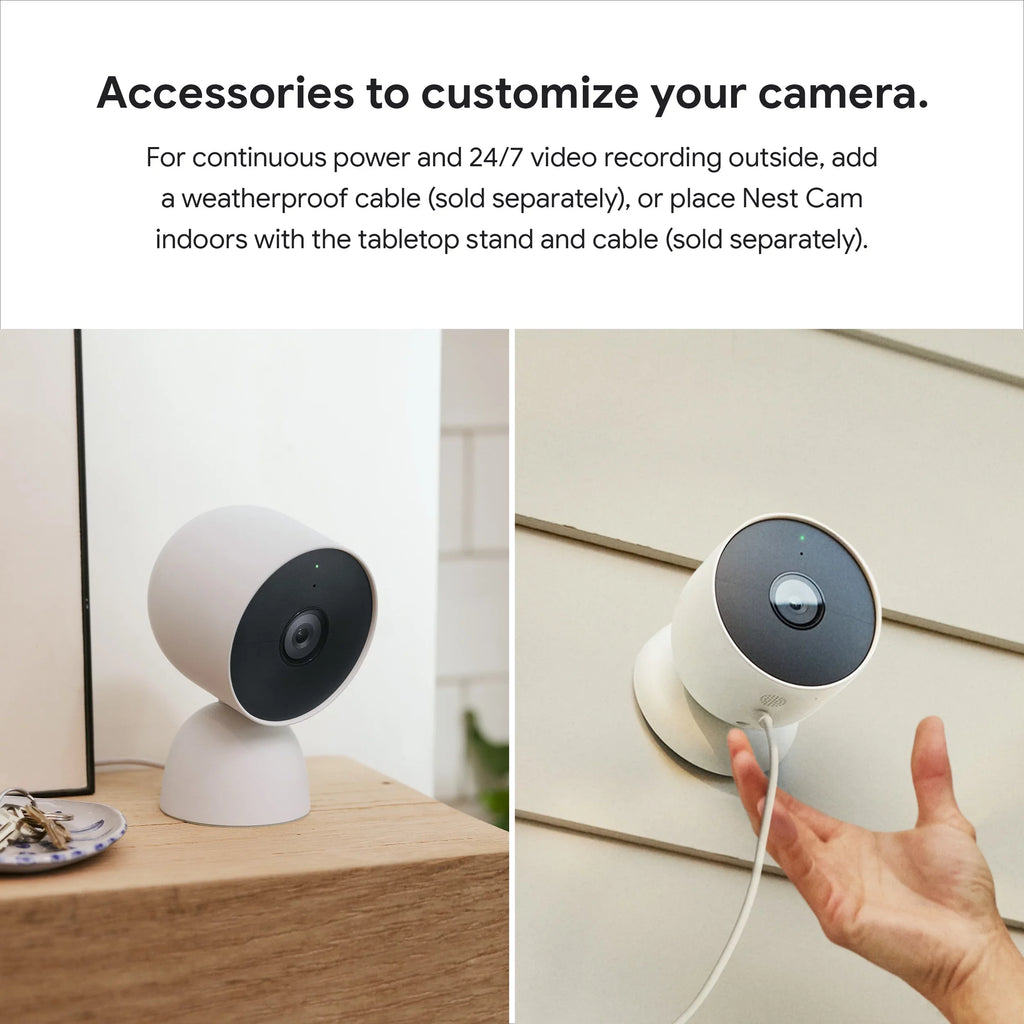 indoor, (outdoor Nest or White Camera 1pk battery)