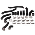 Black Compatible Wrinkle Ford Pipe Mishimoto F-150 With Raptor Kit 2017+ Intercooler MMICP-F35T-17KWBK