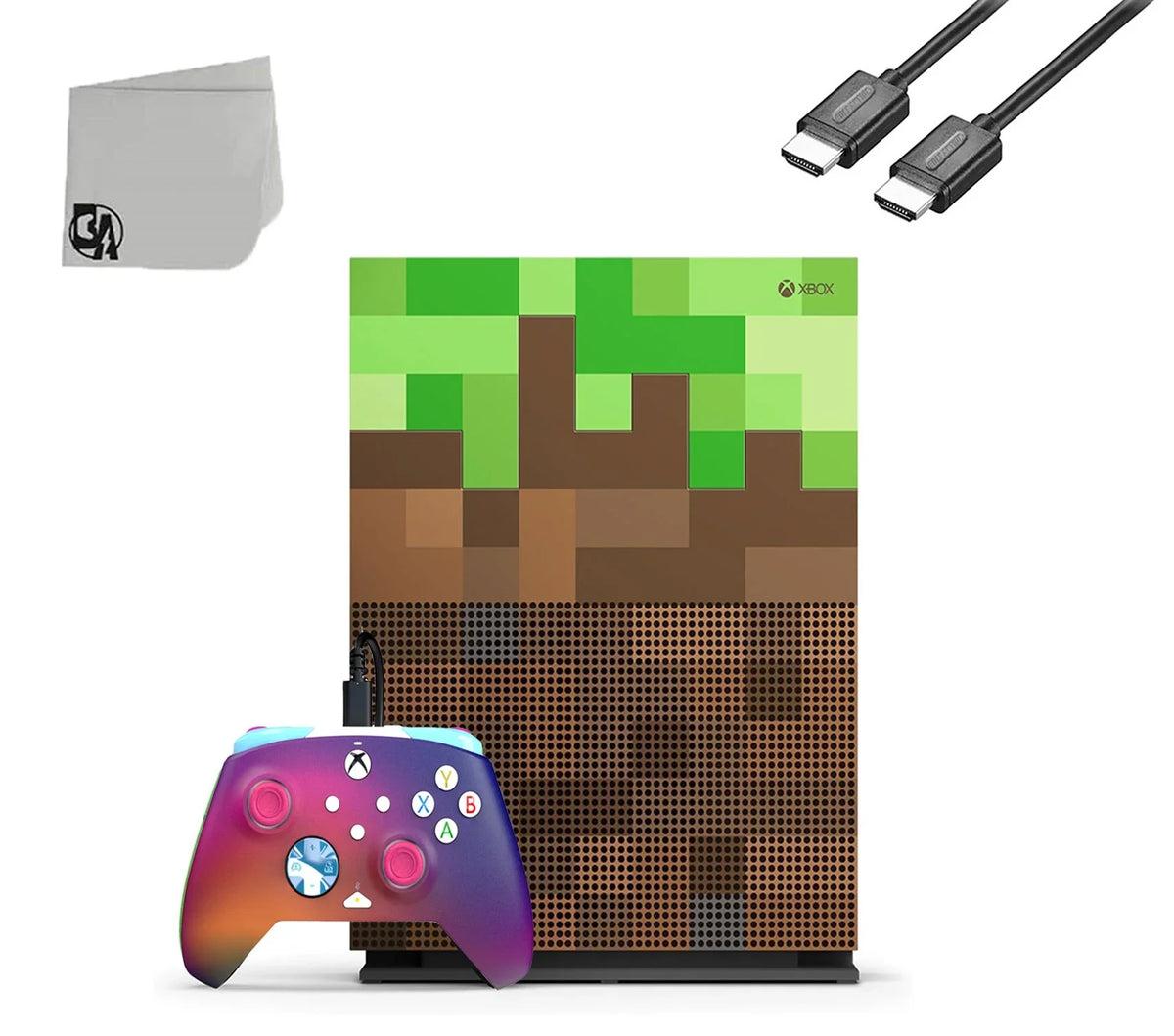 Console + One Limited Used Edition HDMI BOLT 1TB Bundle S Xbox Gaming AXTION Microsoft Minecraft