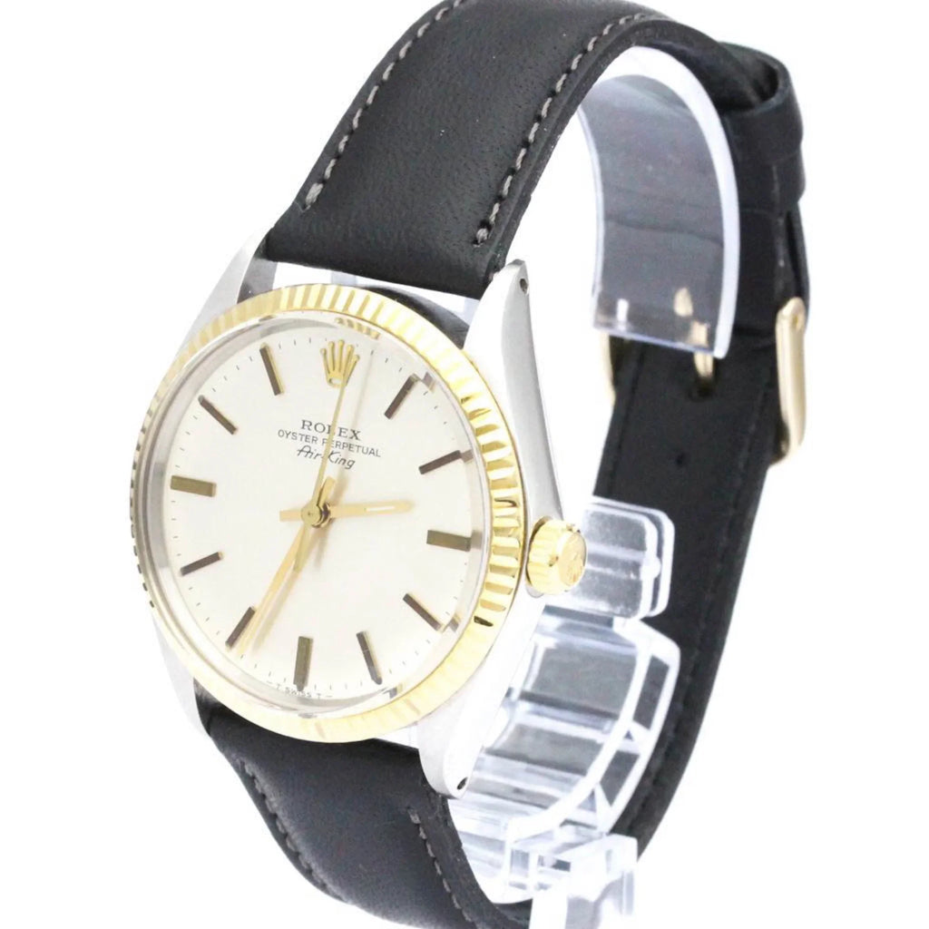 Watch Oyster Mens BF560275 Yellow Airking Authenticated Vintage Used ROLEX 18K Gold Perpetual Steel