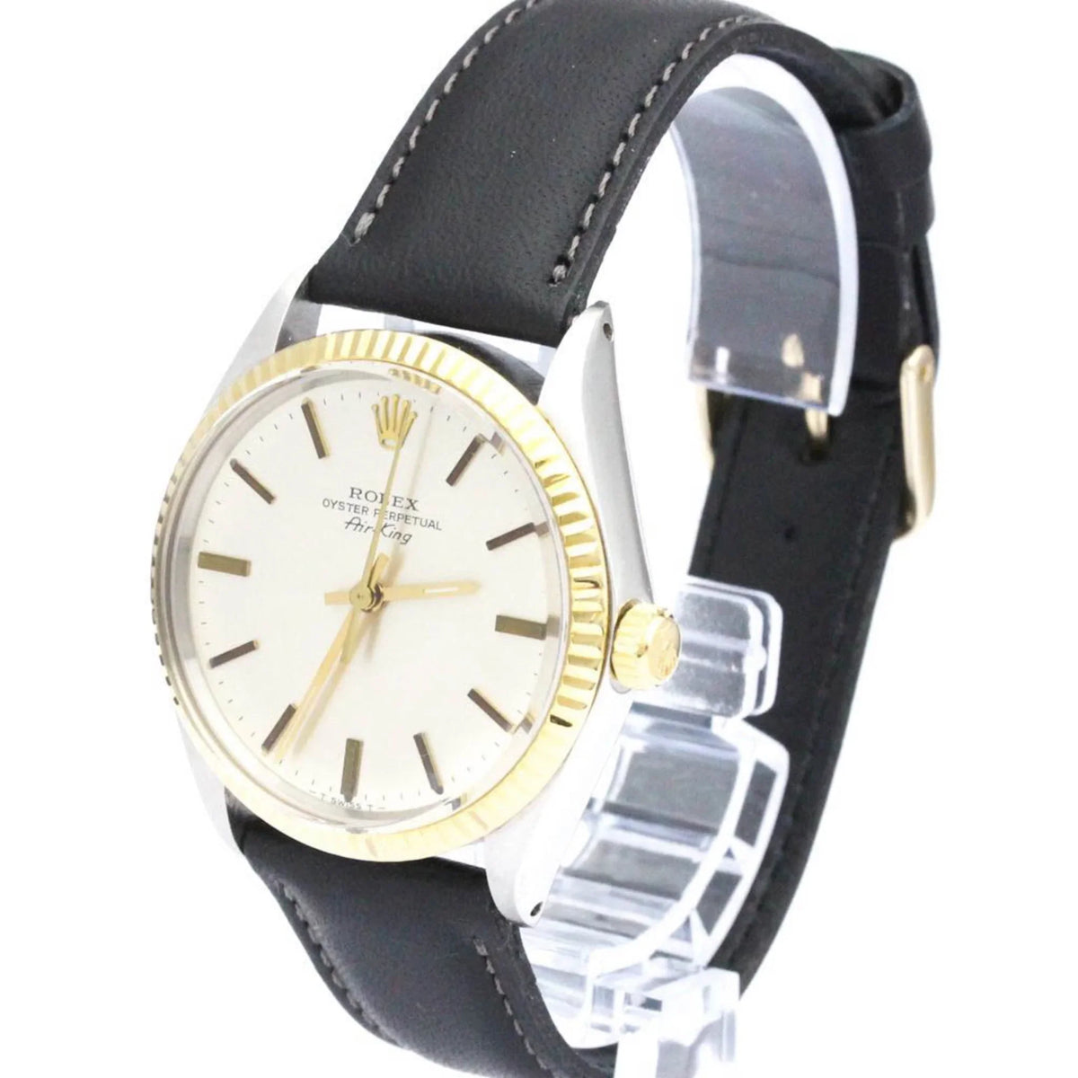 Watch Oyster Mens BF560275 Yellow Airking Authenticated Vintage Used ROLEX 18K Gold Perpetual Steel