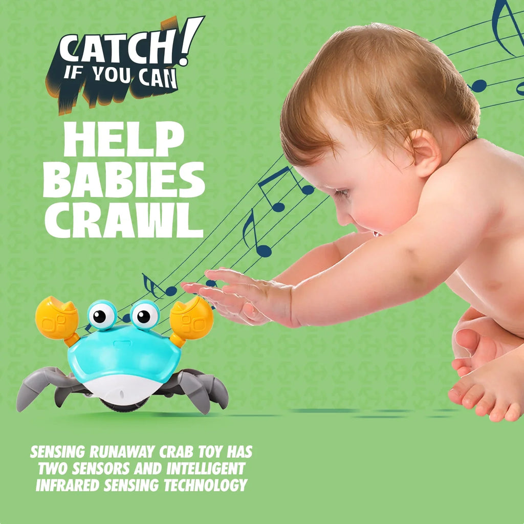 And Bambina 6-12 Cognitive For Time, Kids Learning Toddlers Crawl Gift Entertaining Multicolor 0-6 Crab Crawling Years - Little Tummy And Months Development Kids Favorite