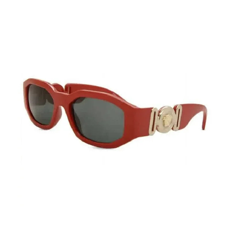 Red Plastic Geometric Sunglasses 53mm/16-140 Adult Unisex's Versacce VE4361