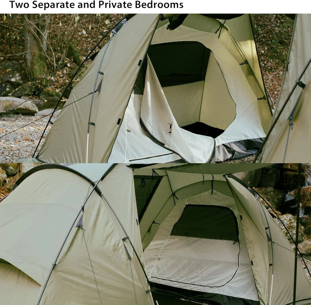 Divider, Screen Room Glamping Room YANPO Person Durable Large with Tent Setup Easy Tent with with Tent Porch, Weatherproof 2/3/4/5/6 Family Tent, Camping