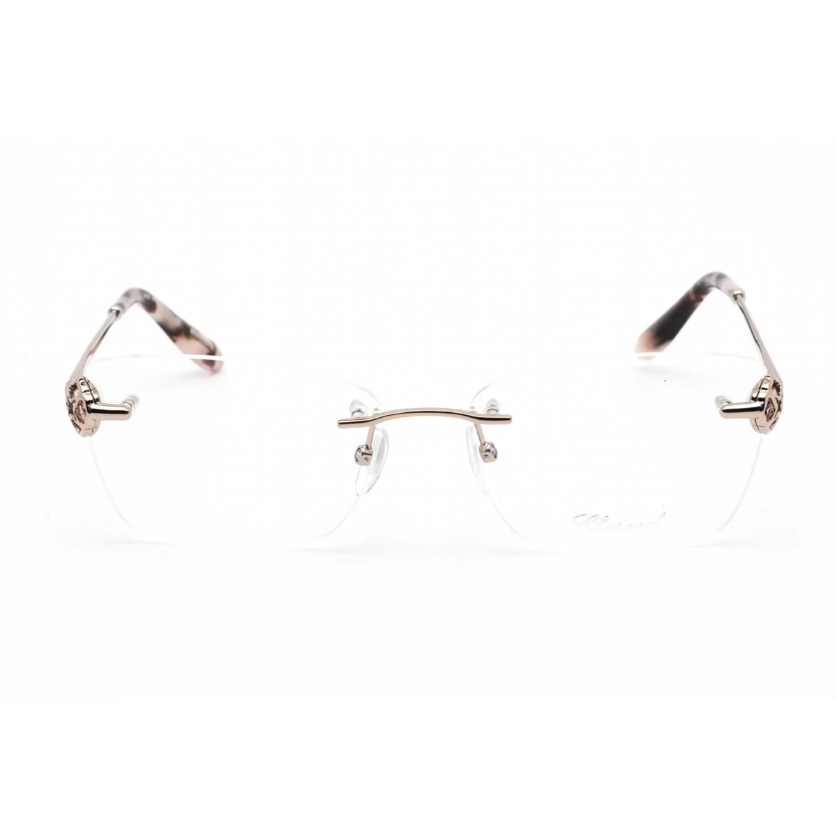 Gold Eyeglasses Rose Metal Women's VCHF86S Shiny 0A39 Chopard