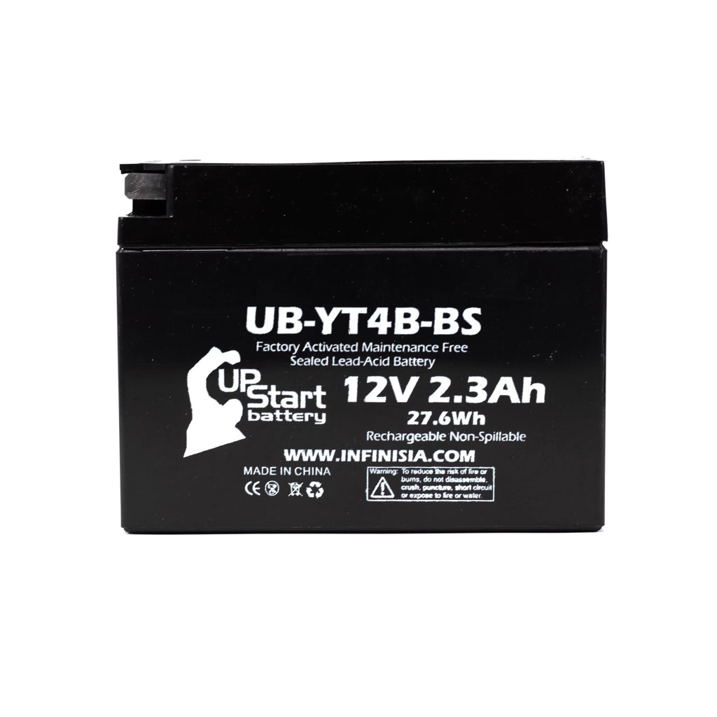 2004 Maintenance 400CC 2.3Ah, Yamaha Battery UB-YT4B-BS UpStart Motorcycle Activated, Replacement Battery Free, Factory for 5-Pack 12V, SR400 -