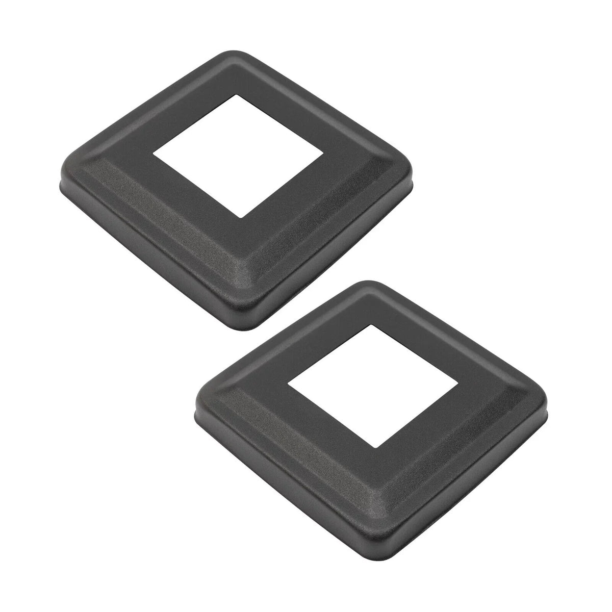 Two Concrete Post Railing Level System Sides Steel Cable Wood Deck Level Railing Pre-Drilled Post Square 36''x2''x2'' Stainless Cable Fence for
