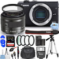 Bundle Digital Filter with M200 15-45mm Lens Camera Mirrorless Canon (Black) EOS