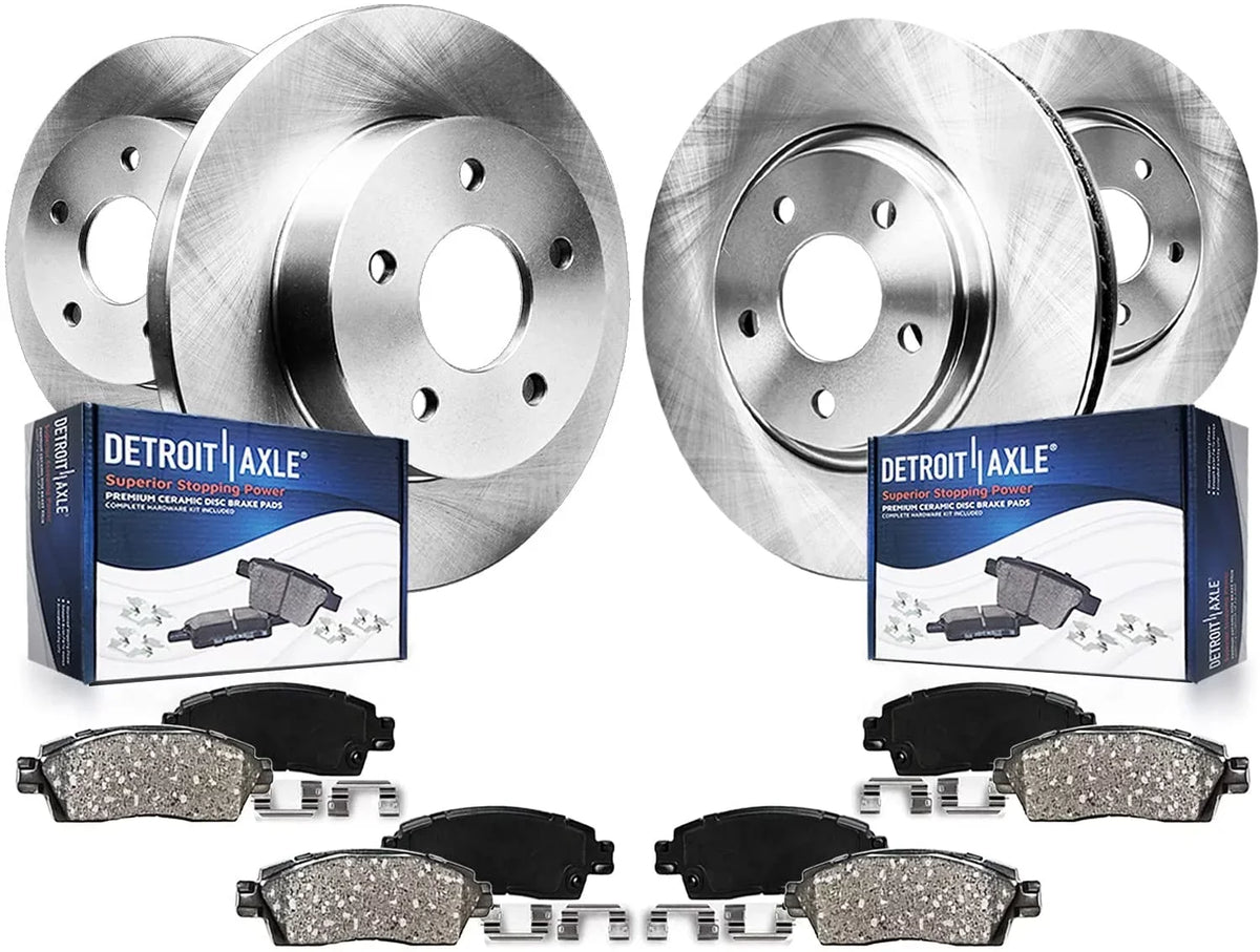 2014 Rotors Ford Pads Brake 2015 MKZ Detroit Ceramic 2016 2013-2016 Lincoln Brake Disc Front for 2013-2019 - Axle Brake 11.81" Fusion Replacement Rear : and 11.89" Rotor and Kit