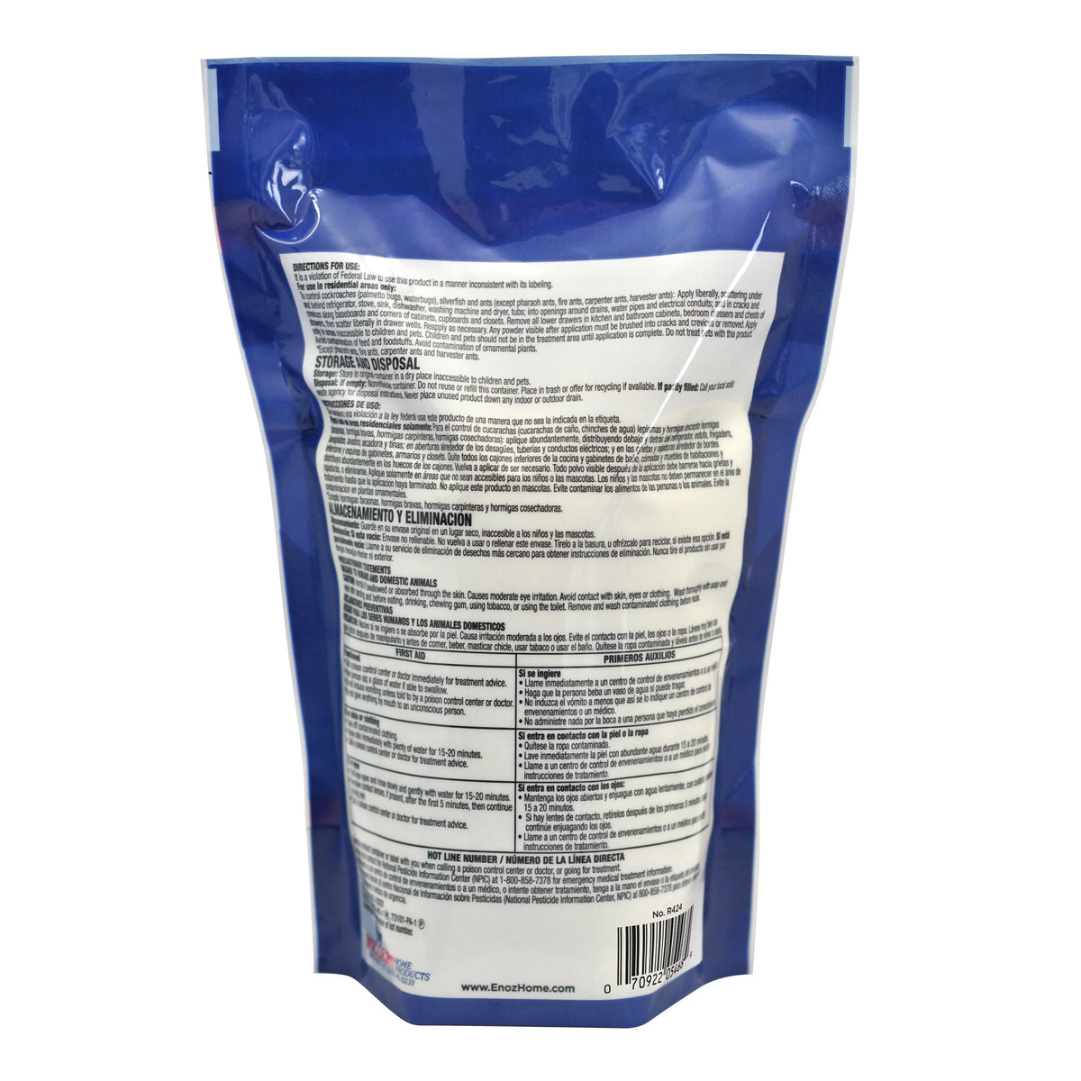 Roach Powder, Killer, 24 (3 Away Boric Cockroach Enoz Pack) Pouch oz Acid