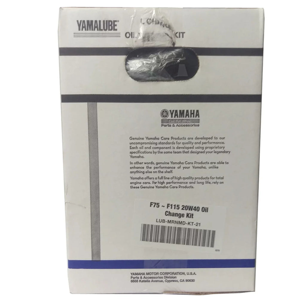 Oil Yamaha New F75-F115, Outboard Kit Change,Filter OEM LUB-MRNMD-KT-21 Service