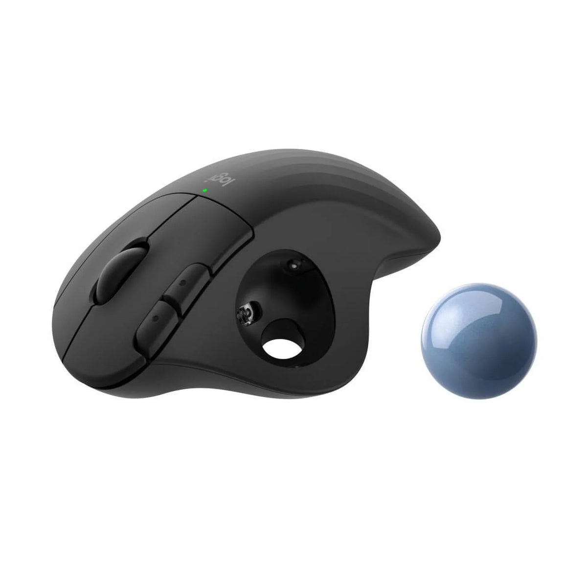 Thumb Easy Smooth Trackball Logitech Wireless Tracking, Control, Mouse, Black Ergonomic