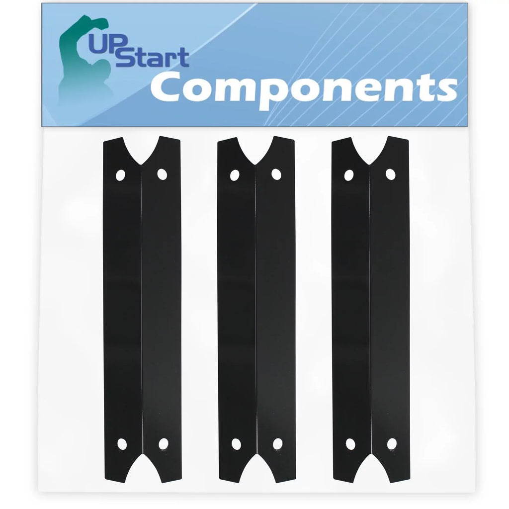 Plate Bar, Vaporizer Heat Grill Tent Flame BBQ 3/4" Tamer, Flavorizer Porcelain Burner Shield Compatible 17 Bar, for Parts Barbeque 3-Pack Steel - Charmglow Cover Replacement 81022501
