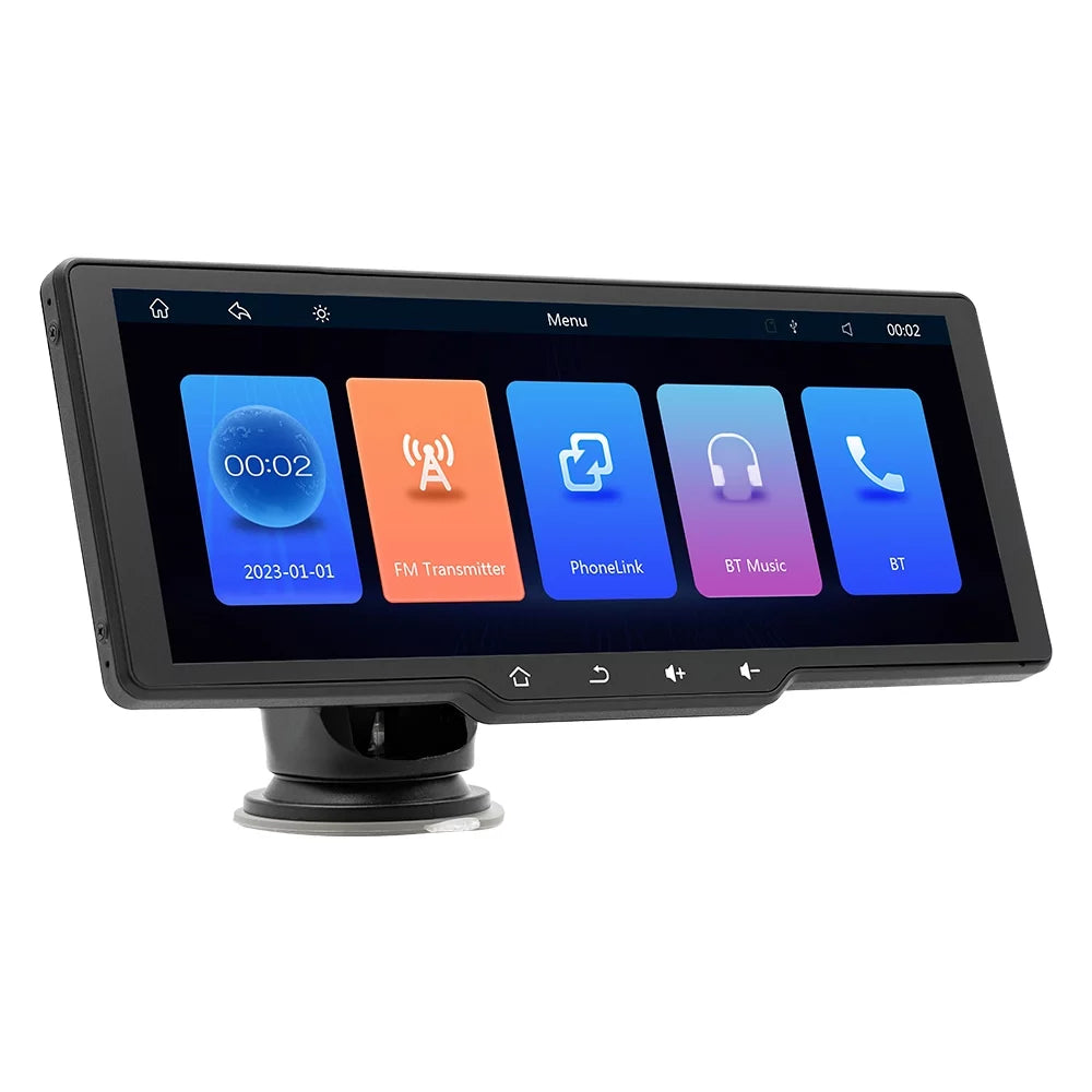 Car Camcorder, Recorder, Car Multilanguage Wireless Portable Support Player with CarPlay Camera Andoer Auto Car Video