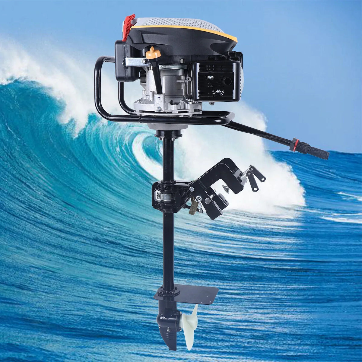 CC Engine Marine Engine Stroke TAS r/min Air Heavy Boat Miumaeov Motor Fishing Outboard System with Duty 225 3600 Cooling Single 4 Engine HP 9 Cylinder Boat Ignition