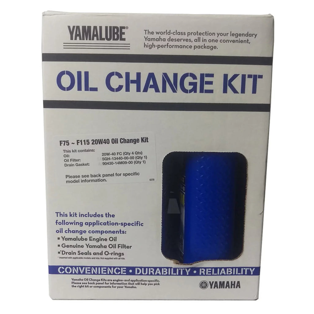 Oil Yamaha New F75-F115, Outboard Kit Change,Filter OEM LUB-MRNMD-KT-21 Service