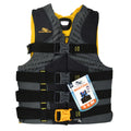 Nylon Life Pounds, 90+ 2XL/3XL, Adults Vest for Men's Infinity Yellow/Gray Stearns