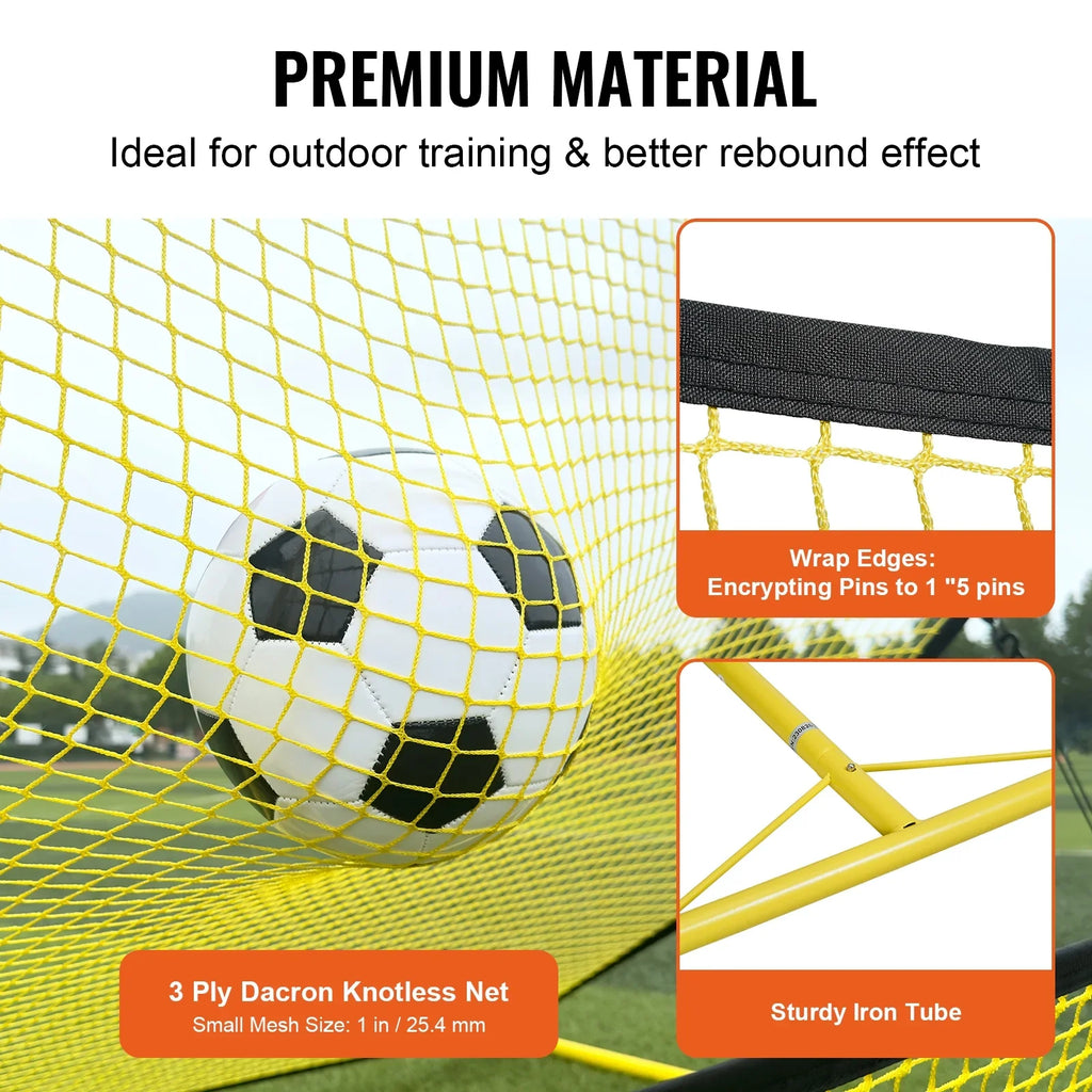 Trainer Net Soccer BENTISM Rebounder 2-IN-1 71"x40" Portable Portable Soccer Bag