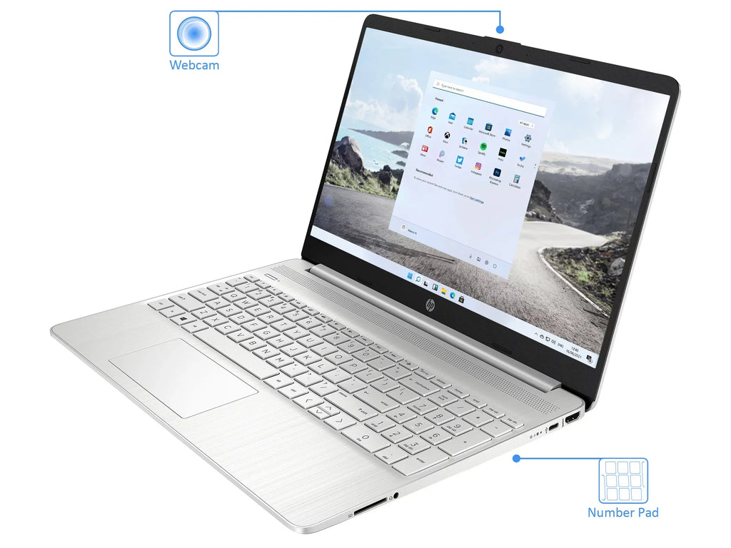 Laptop, 6, 3 Vega Reader, AMD HD Bluetooth, 256GB RAM, Windows Card Ryzen SSD, Pro NVMe Wi-Fi, Upto 11 HDMI, 3.8GHz, Display, 15.6" 8GB 15 HP 5300U