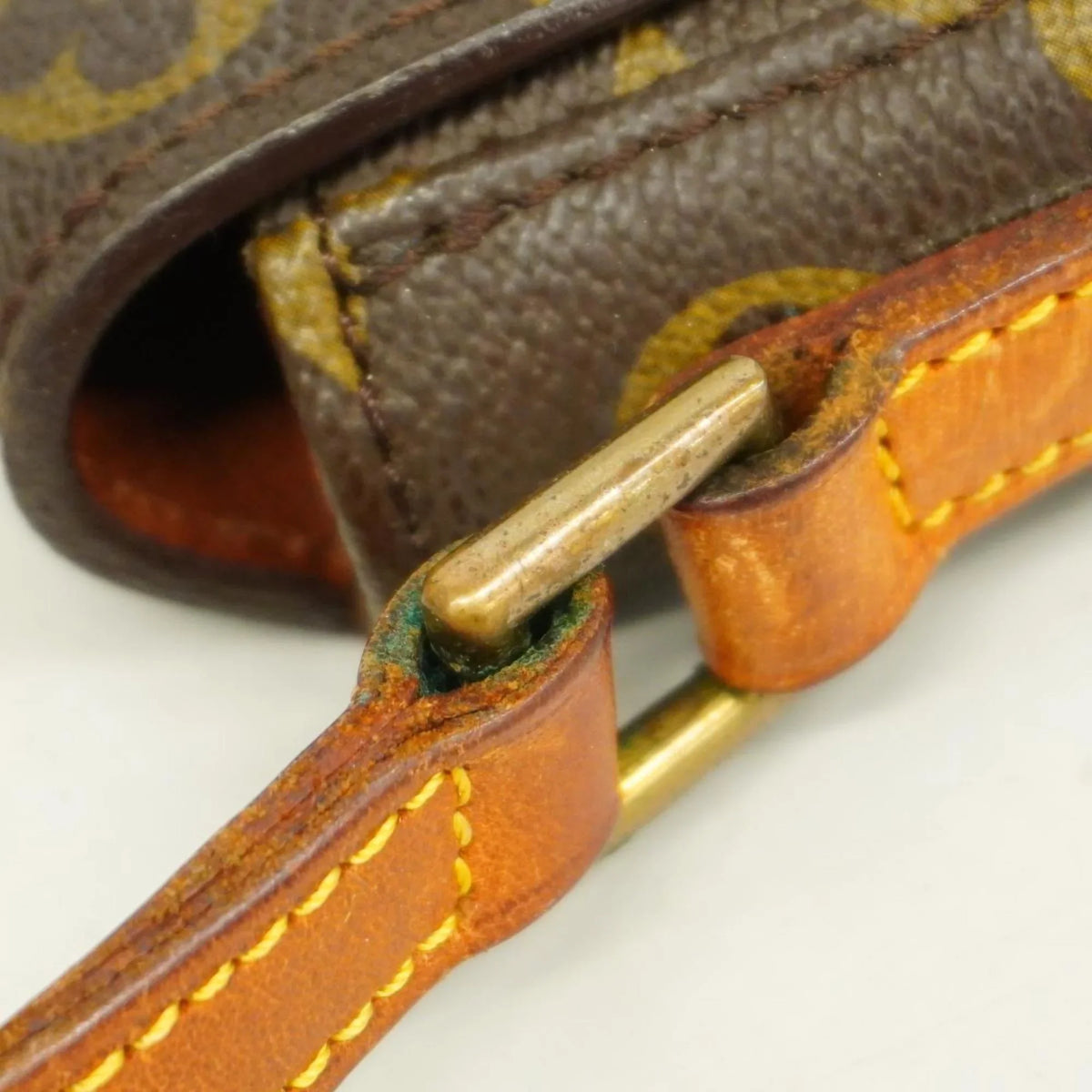 Bag M40646 Pre-Owned PM Chantilly Shoulder (Good) Brown Louis Monogram Ladies Vuitton