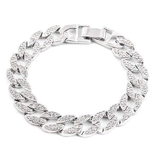 Square Hip a R# Way Iced Biggie in Watch Blue Hop Out Flashy - Gold Cuban) You 0513Sq Will Bling-ed image Hypnotize product (Silver