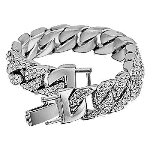 Square Hip a R# Way Iced Biggie in Watch Blue Hop Out Flashy - Gold Cuban) You 0513Sq Will Bling-ed image Hypnotize product (Silver