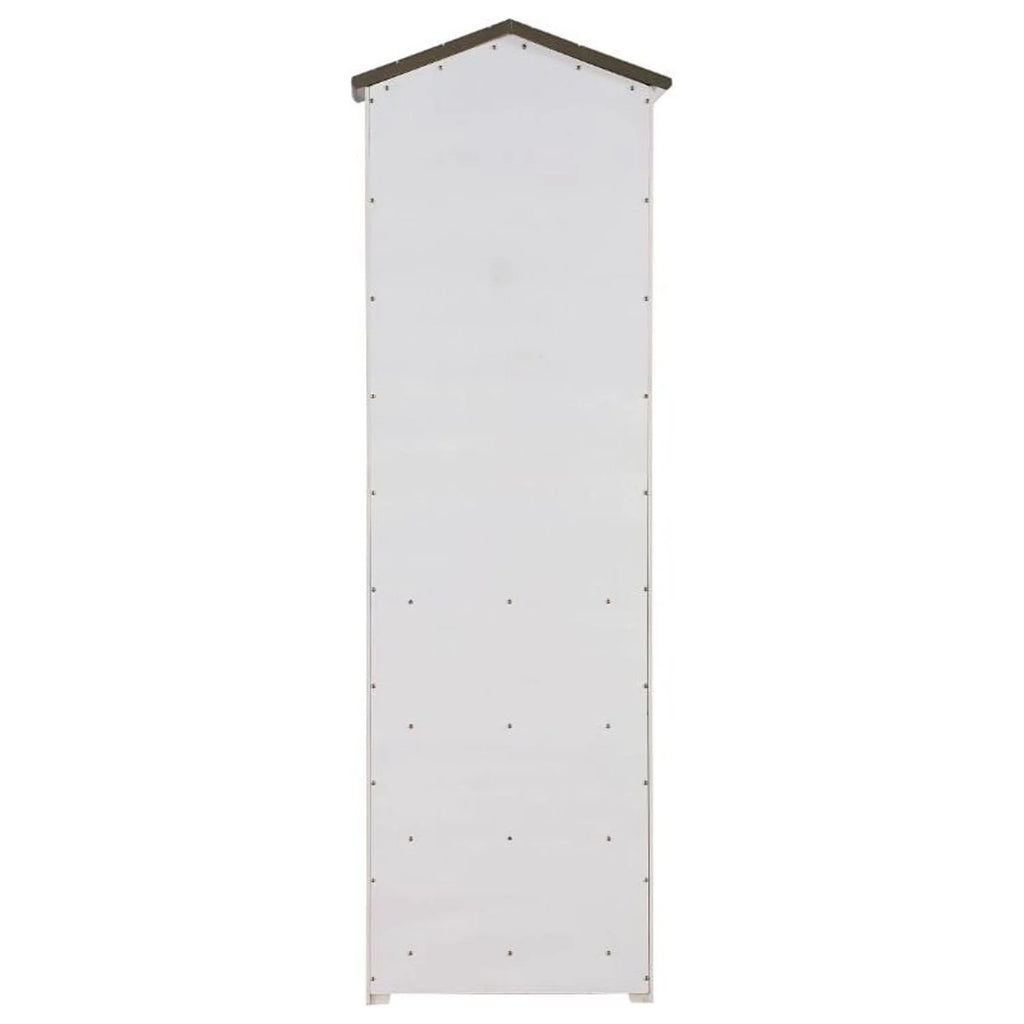 Tree ACME House Bookcase Weathered Gray in and White Washed Cabinet