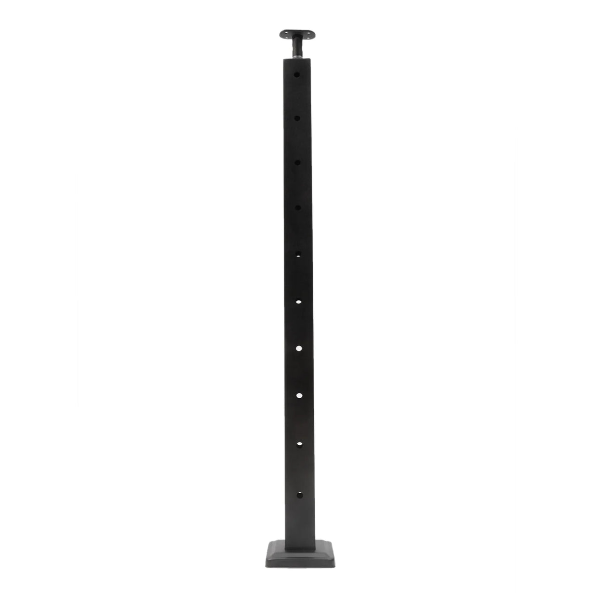 Two Concrete Post Railing Level System Sides Steel Cable Wood Deck Level Railing Pre-Drilled Post Square 36''x2''x2'' Stainless Cable Fence for