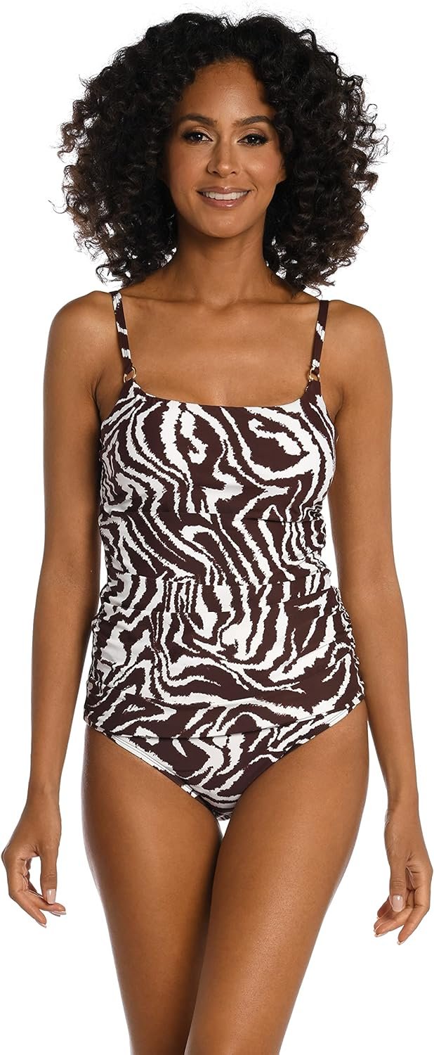 8 La Top, Tankini Lingerie Swimsuit Lines, Blanca Women's Strap Java//Fierce