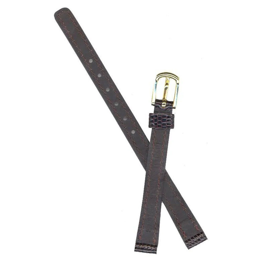 09mm part#AU01174N Brown Lizard Seiko Grain Watchband