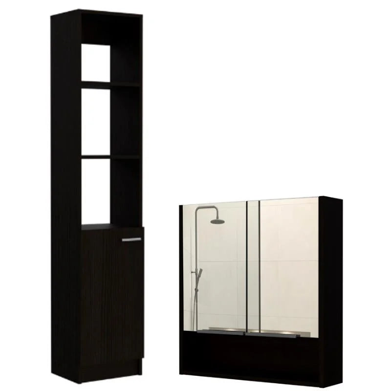 Medicine One 63" Square Cabinet with Set 2-Piece Door & Cabinet Home Linen
