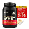 Protein 2 Servings Optimum Cream, Banana Whey 100% Gold Standard Nutrition, 29 lb, Powder,