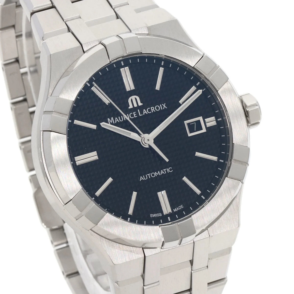 Watch Steel MAURICE (Good) AI6008 Men's Stainless SS LACROIX Icon Lacroix Maurice Pre-Owned